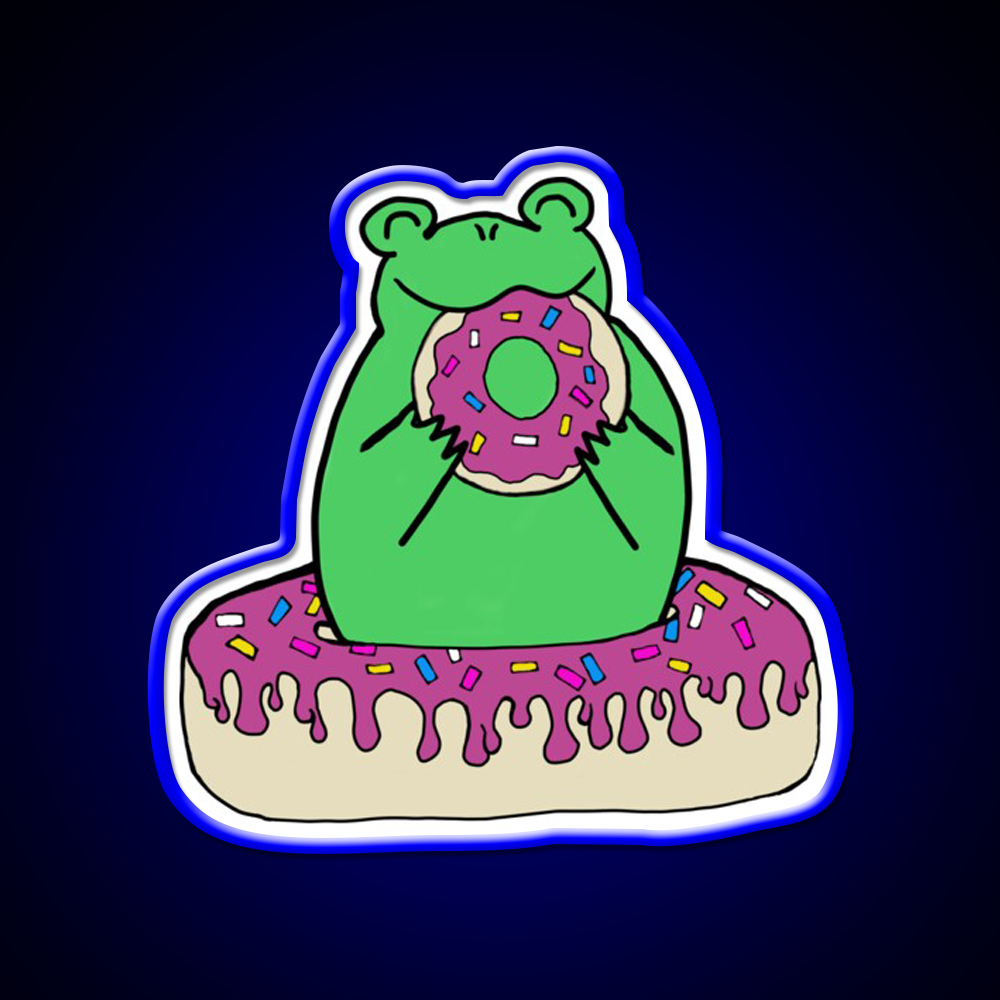 Donut Munch Snack Food Led Neon Sign Rgb Color