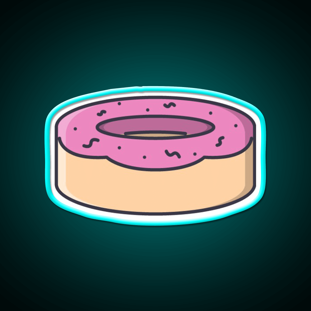 Donut Snack Food Led Neon Sign For Snack Room Rgb Color - Shineneon