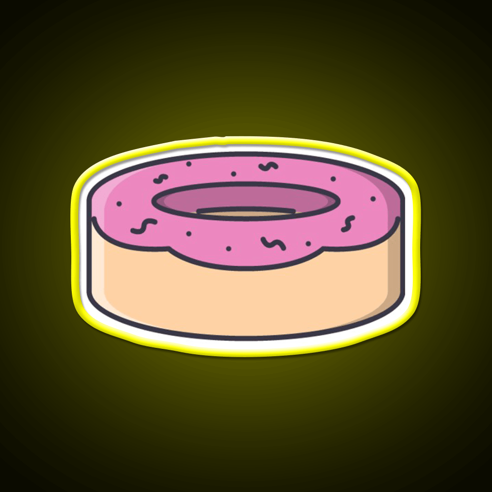 Donut Snack Food Led Neon Sign For Snack Room Rgb Color - Shineneon