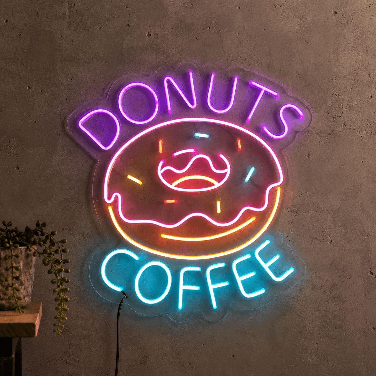 Donuts Coffee LED Neon Sign - Shineneon
