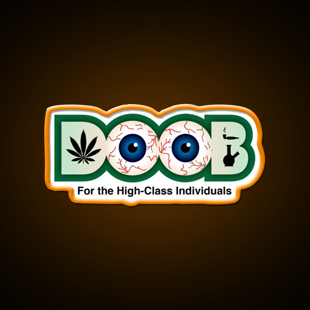 Doob Original Hemp Inspired Green Leaf Led Neon Sign Rgb Color