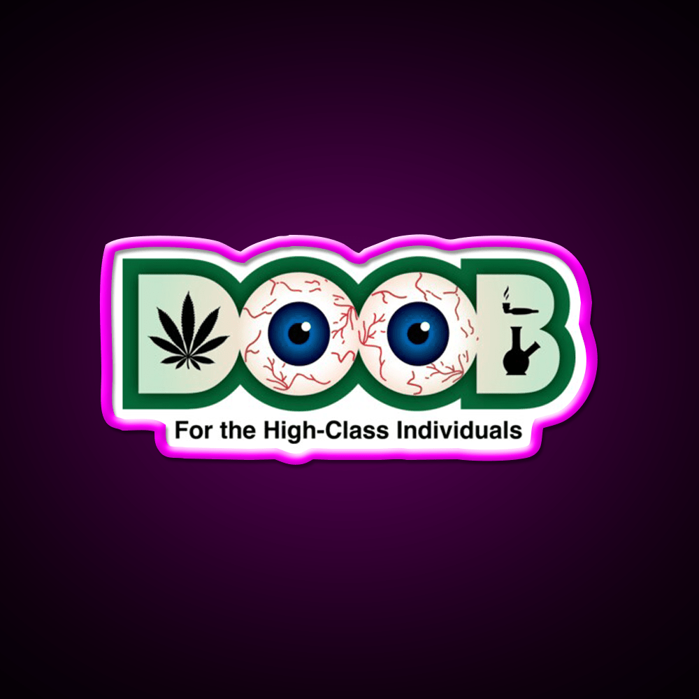 Doob Original Hemp Inspired Green Leaf Led Neon Sign Rgb Color - Shineneon