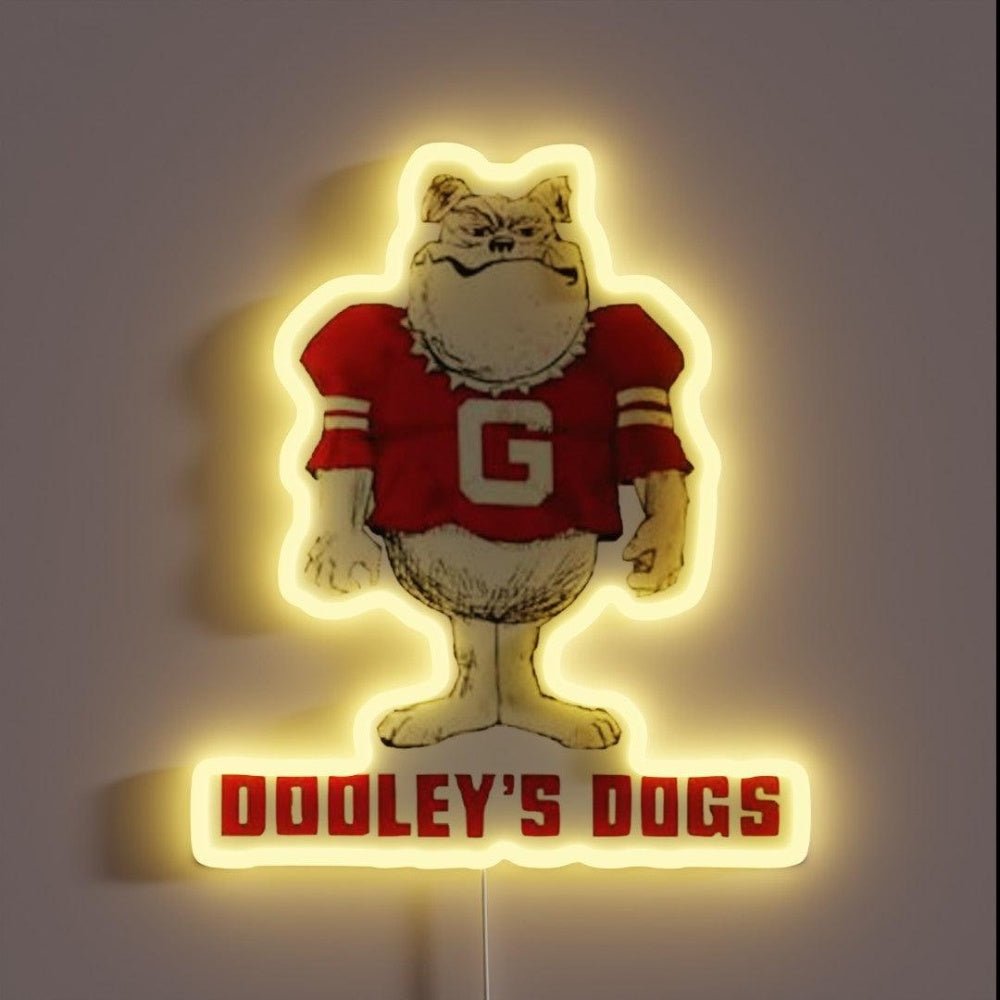 Dooleys Dogs Georgia Rgb Led Neon Sign - Shineneon