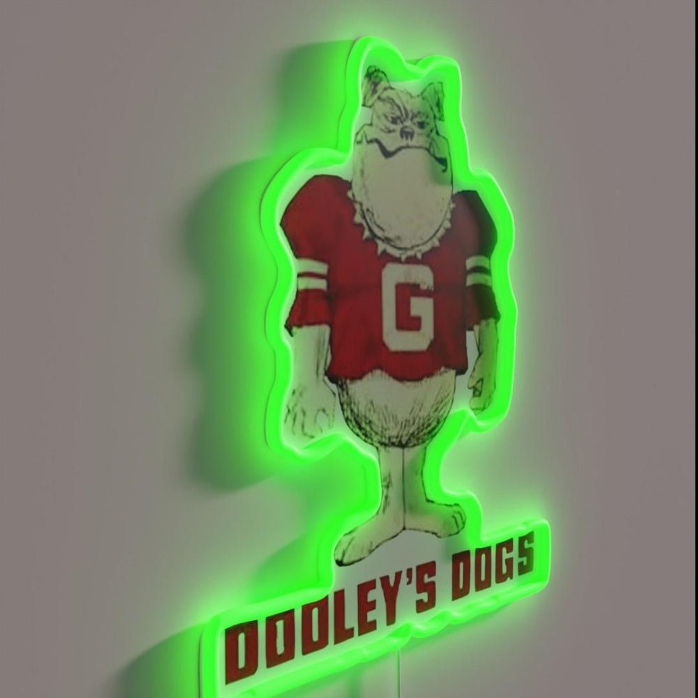Dooleys Dogs Georgia Rgb Led Neon Sign - Shineneon