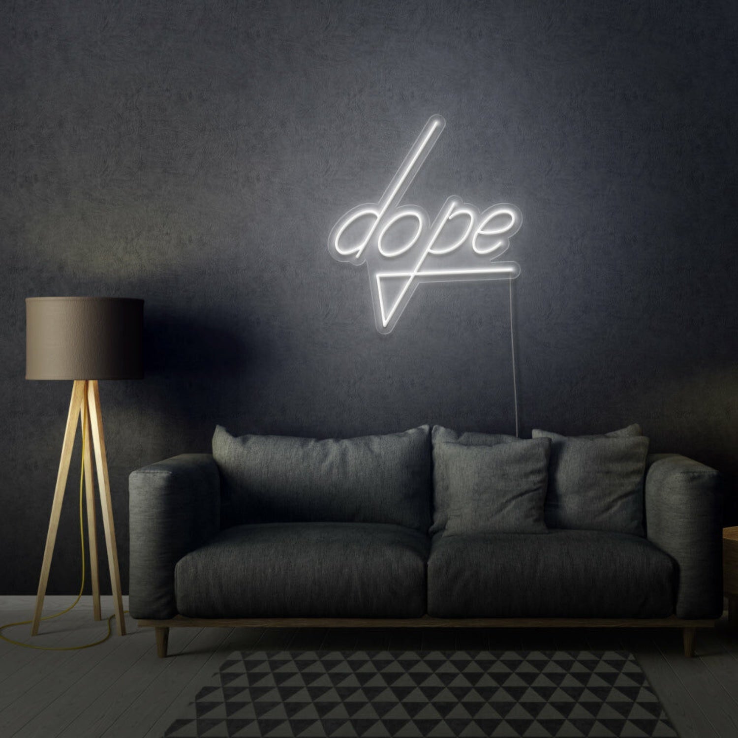 Dope Lettering Neon Cool And Trendy Vibes - Shineneon