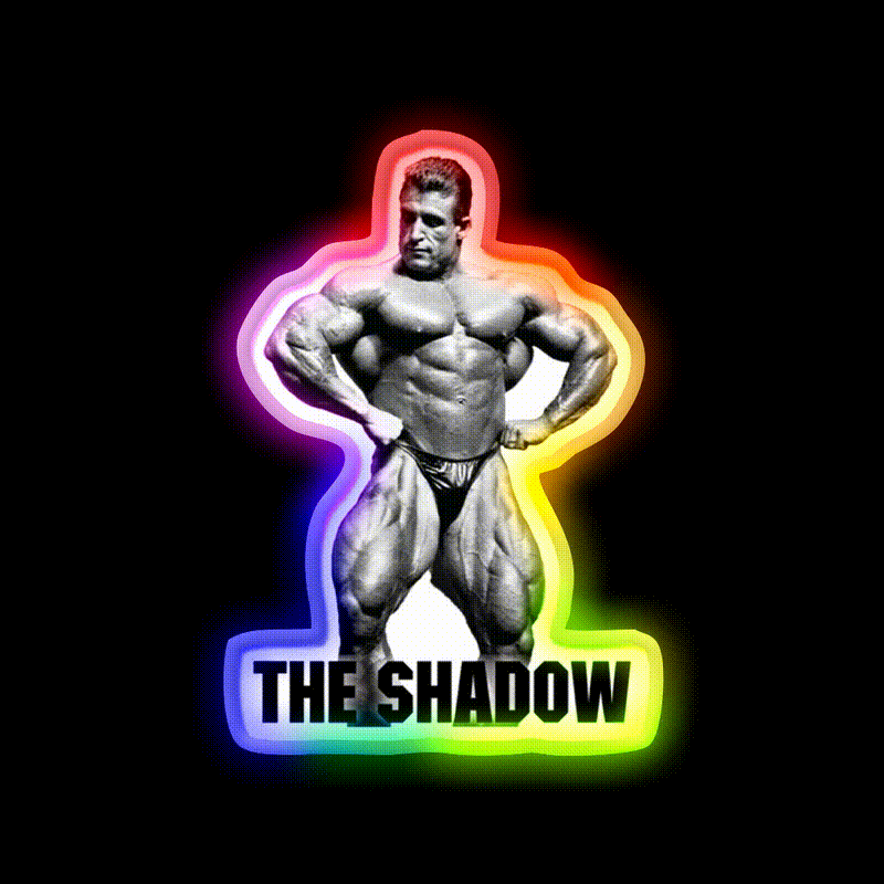 Dorian Yates The Shadow Ns Gym Fitness Led Neon Sign Rgb Color