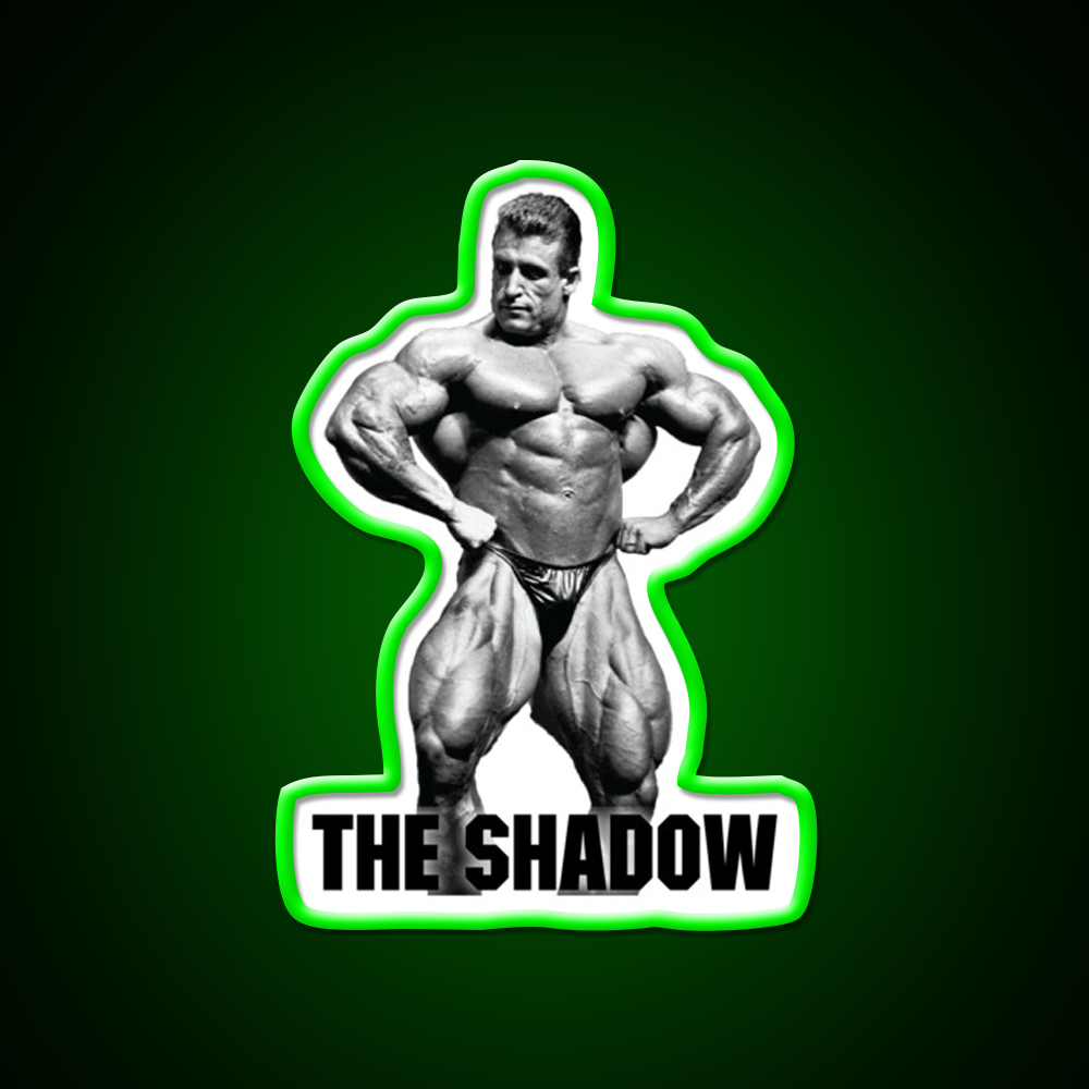 Dorian Yates The Shadow Ns Gym Fitness Led Neon Sign Rgb Color