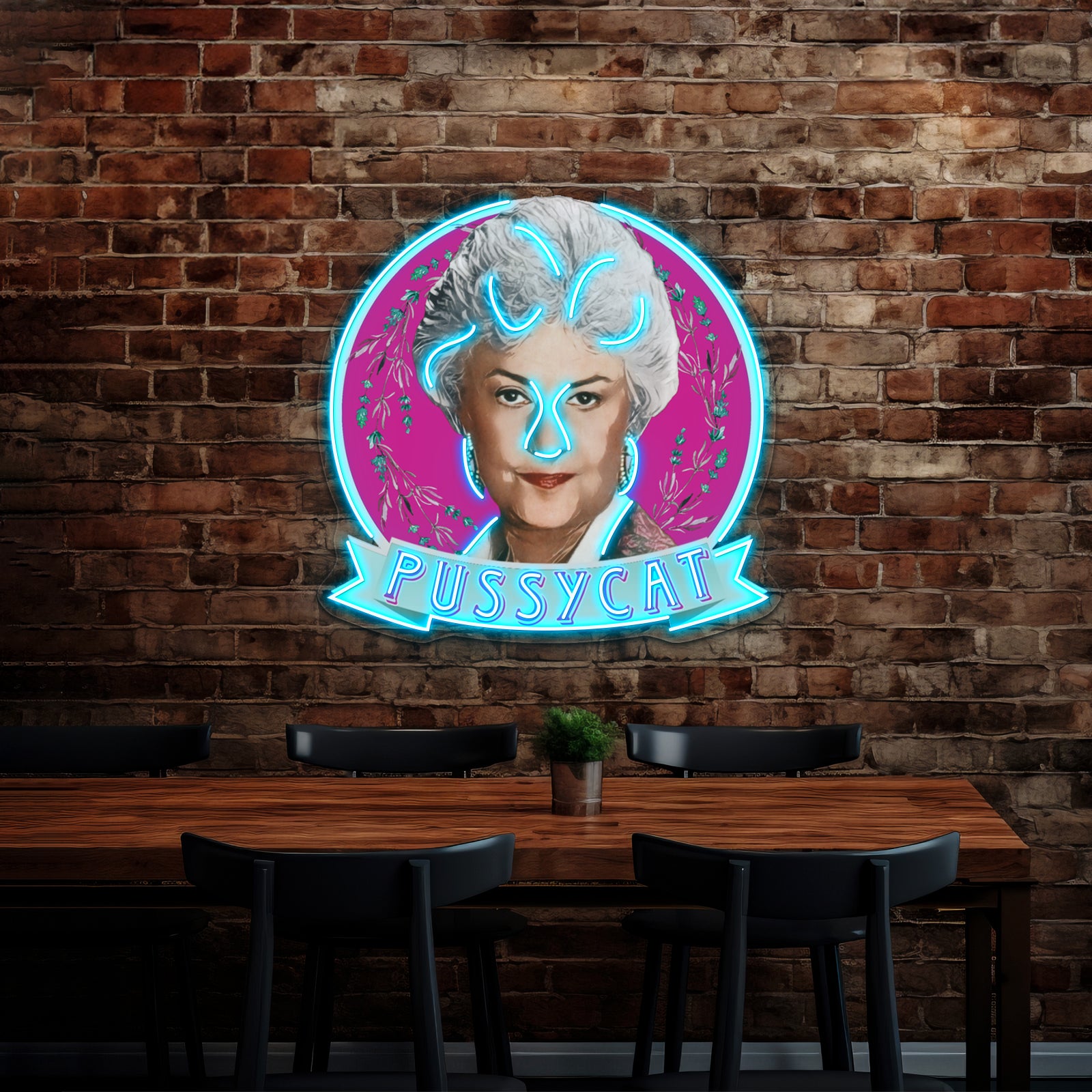 Dorothy Zbornak Pussycat Artwork Custom Neon Led Sign | Shineneon