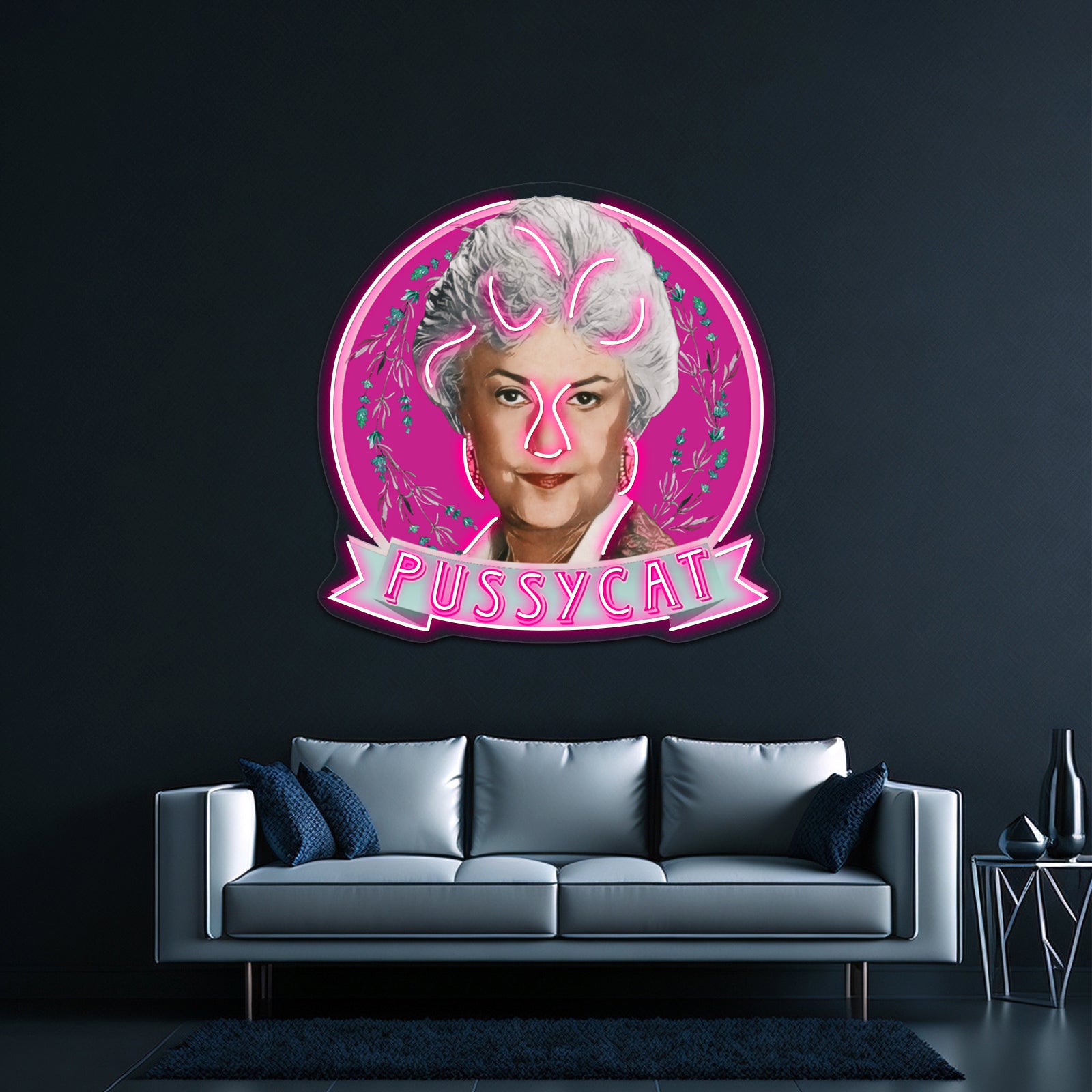 Dorothy Zbornak Pussycat Artwork Custom Neon Led Sign | Shineneon