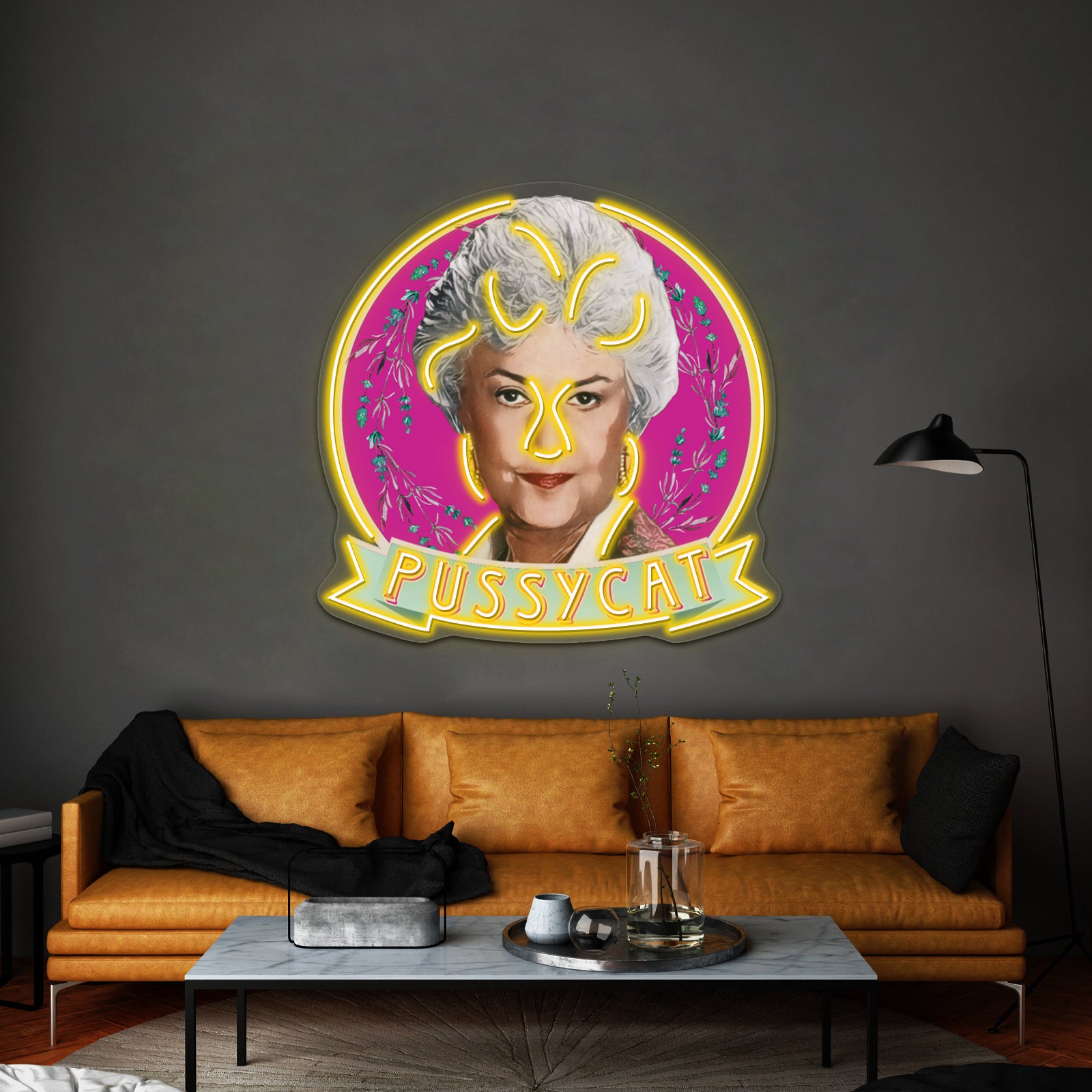 Dorothy Zbornak Pussycat Artwork Custom Neon Led Sign | Shineneon