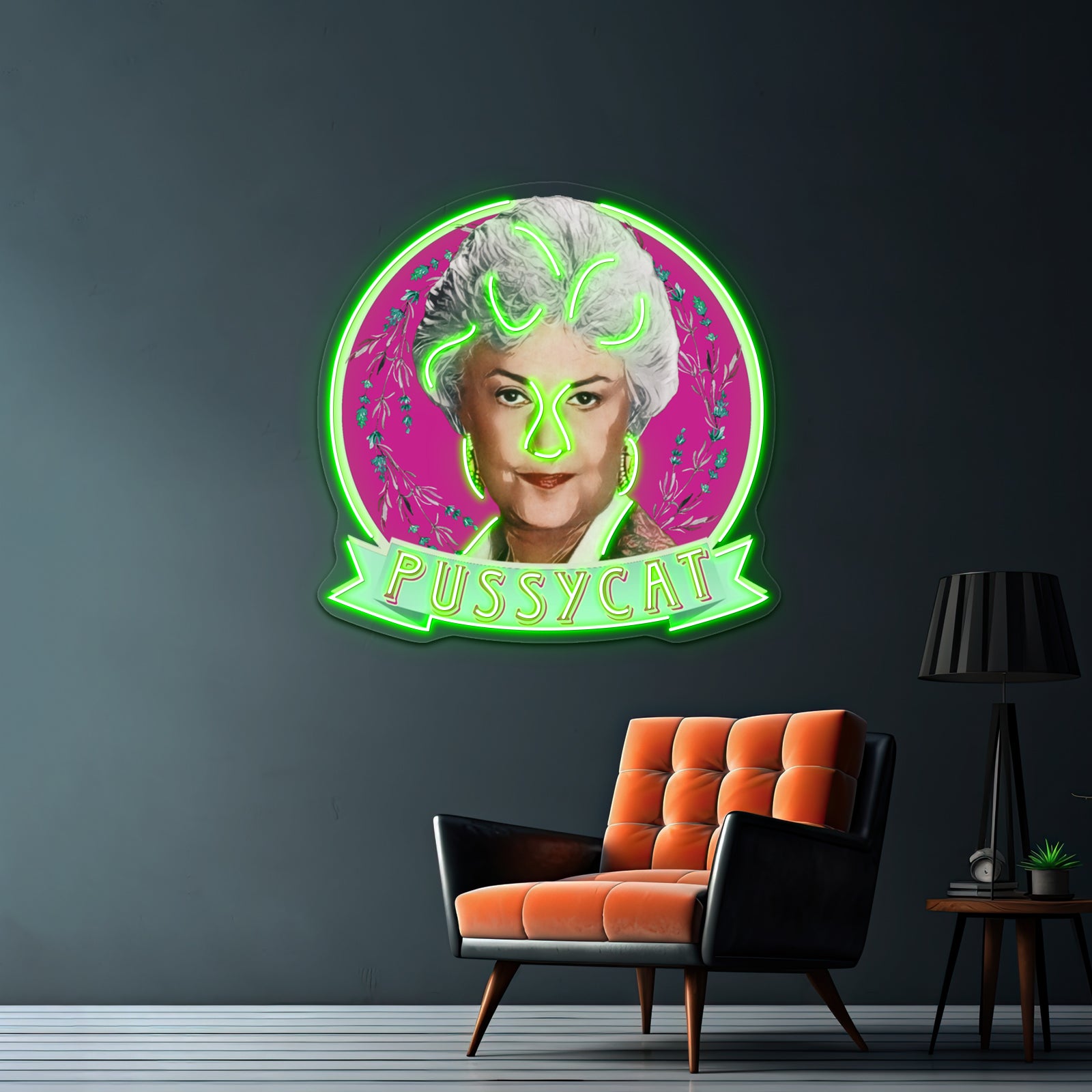 Dorothy Zbornak Pussycat Artwork Custom Neon Led Sign | Shineneon