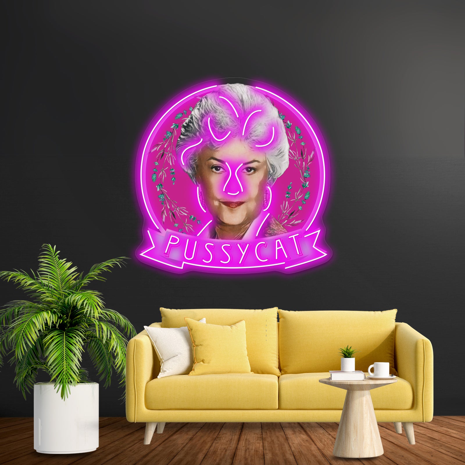 Dorothy Zbornak Pussycat Artwork Custom Neon Led Sign | Shineneon