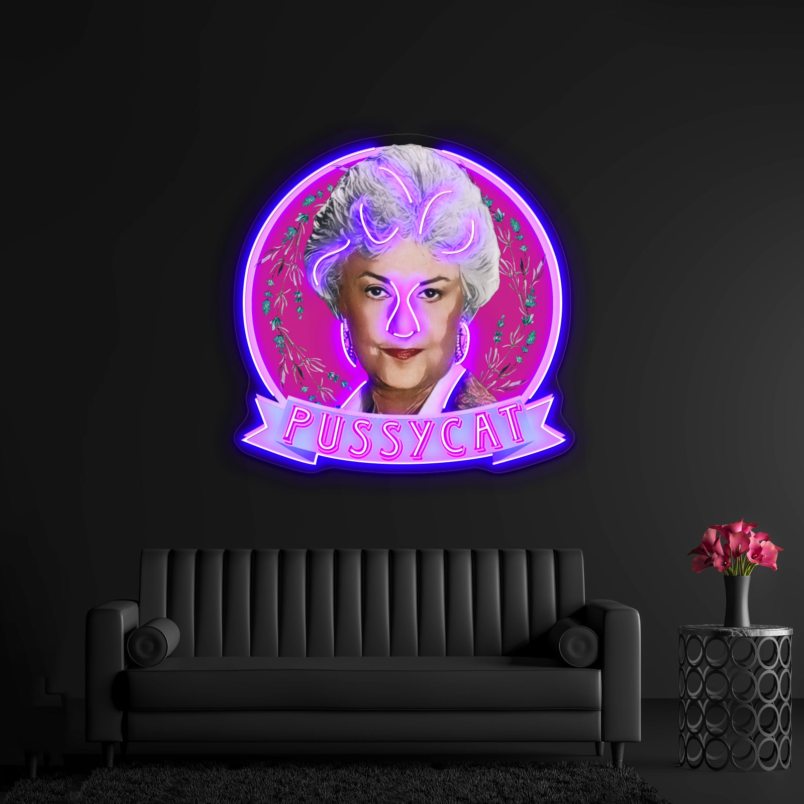 Dorothy Zbornak Pussycat Artwork Custom Neon Led Sign | Shineneon