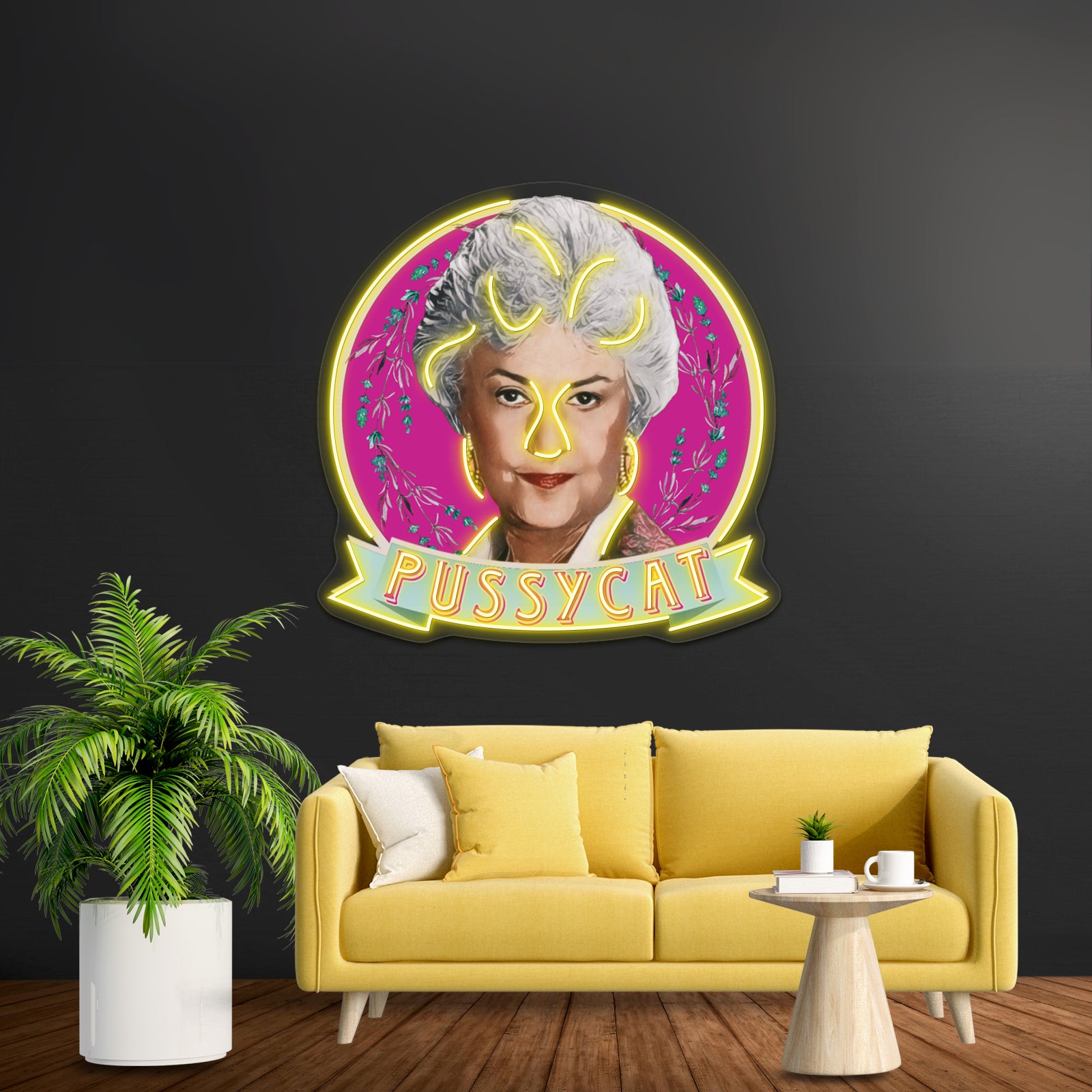 Dorothy Zbornak Pussycat Artwork Custom Neon Led Sign | Shineneon