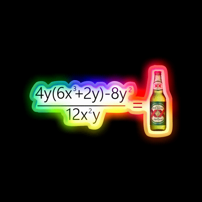 Dos Equis Beer Bar Decor Led Neon Sign Rgb Color