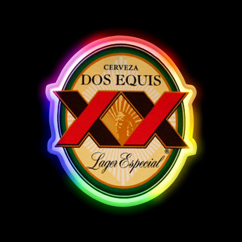 Dos Equis Essential Beer Bar Decor Led Neon Sign Rgb Color