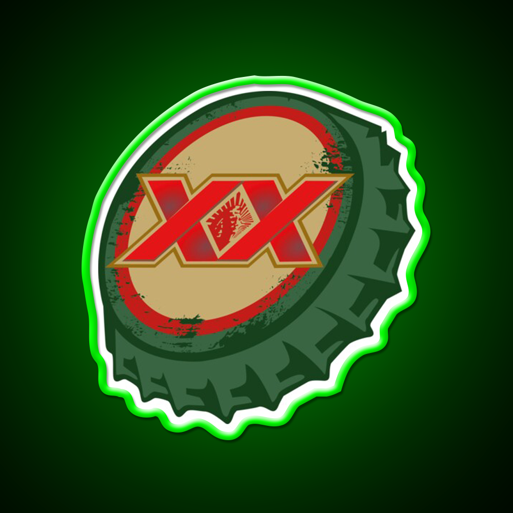 Dos Equis Mexican Beer Cap Beer Bar Decor Led Neon Sign Rgb Color