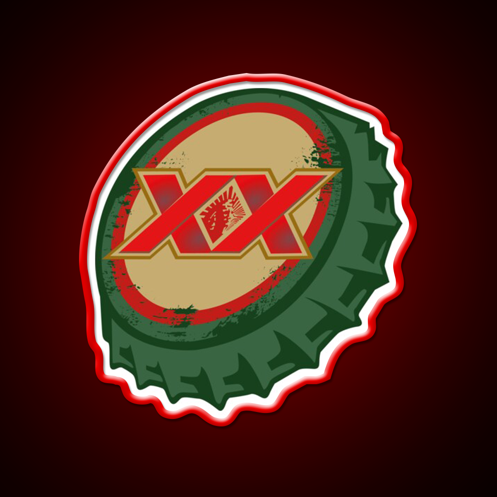 Dos Equis Mexican Beer Cap Beer Bar Decor Led Neon Sign Rgb Color