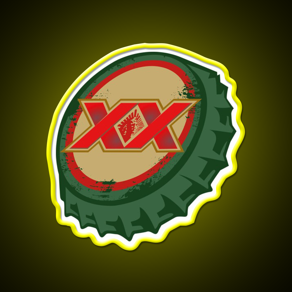 Dos Equis Mexican Beer Cap Beer Bar Decor Led Neon Sign Rgb Color