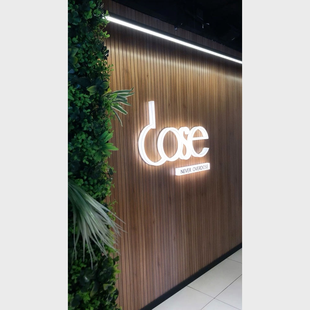 Dose 3D Frontlit Channel Letters Led Light Sign