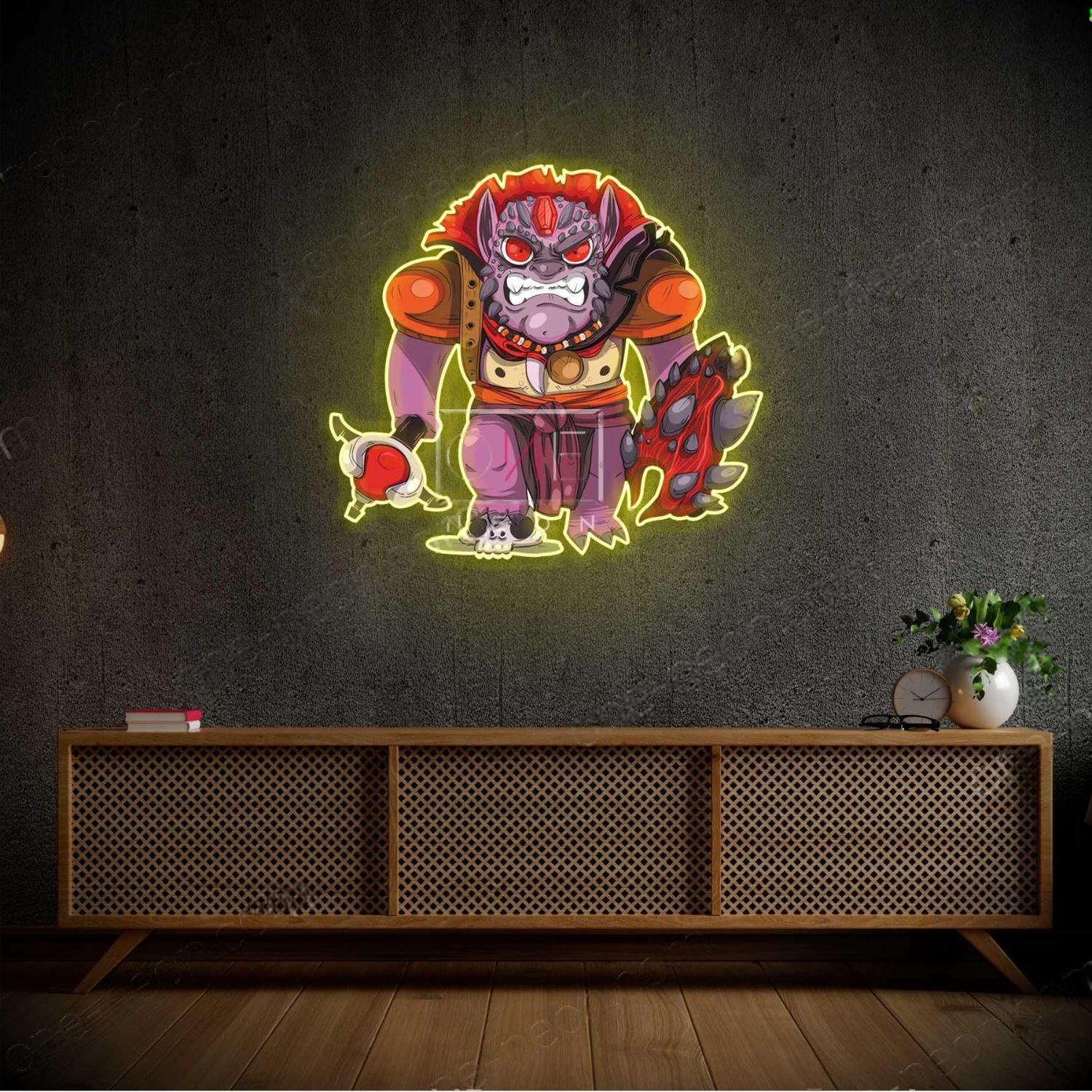 Dota 2 Lion2 Multi-Color Fantasy Monster Led Neon Sign For Gaming Room Decor | Shineneon