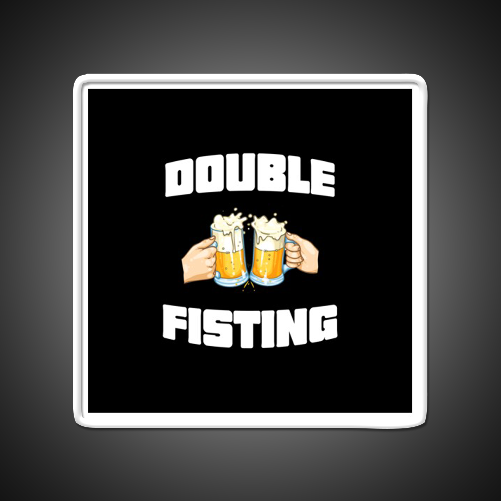 Double Fisting Man Cave Bar Led Neon Sign