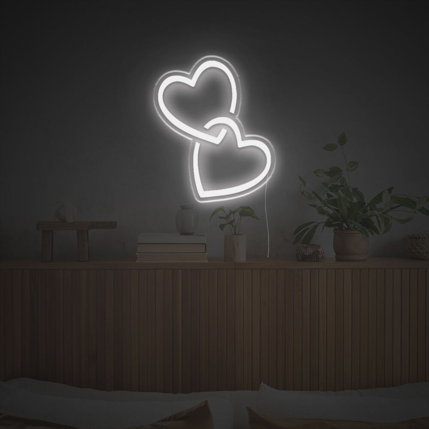 Double Heart Led Neon Sign | Shineneon
