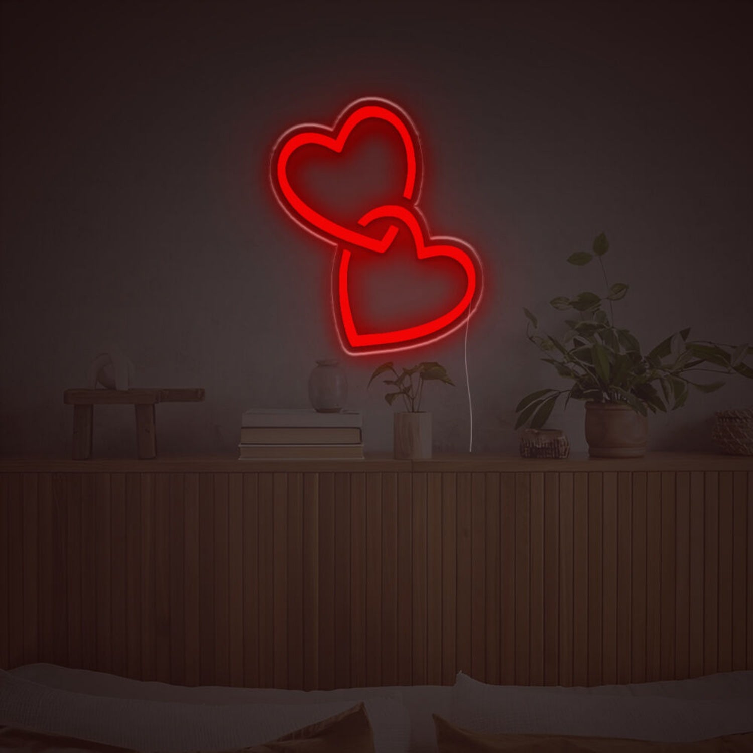 Double Heart Led Neon Sign | Shineneon