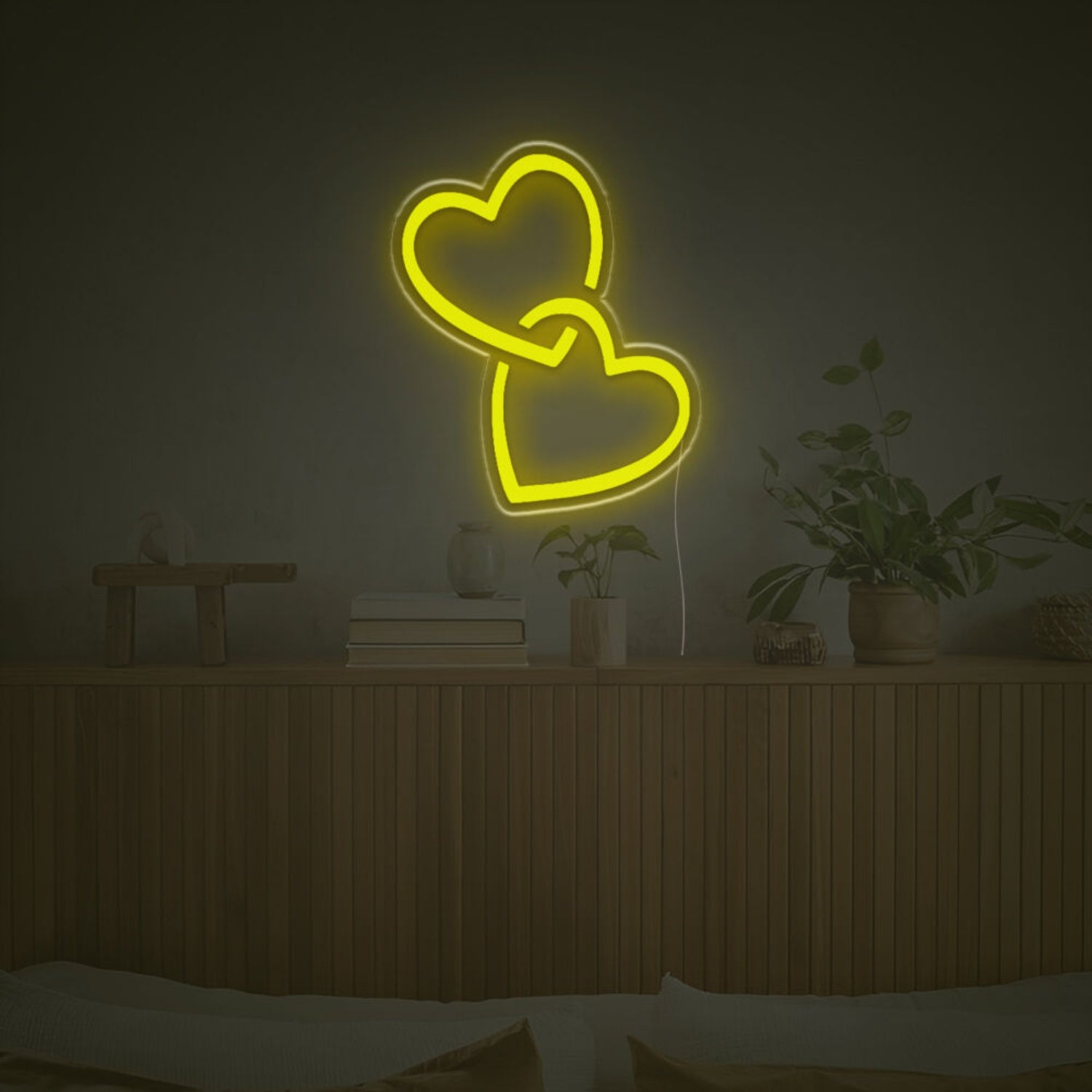 Double Heart Led Neon Sign | Shineneon