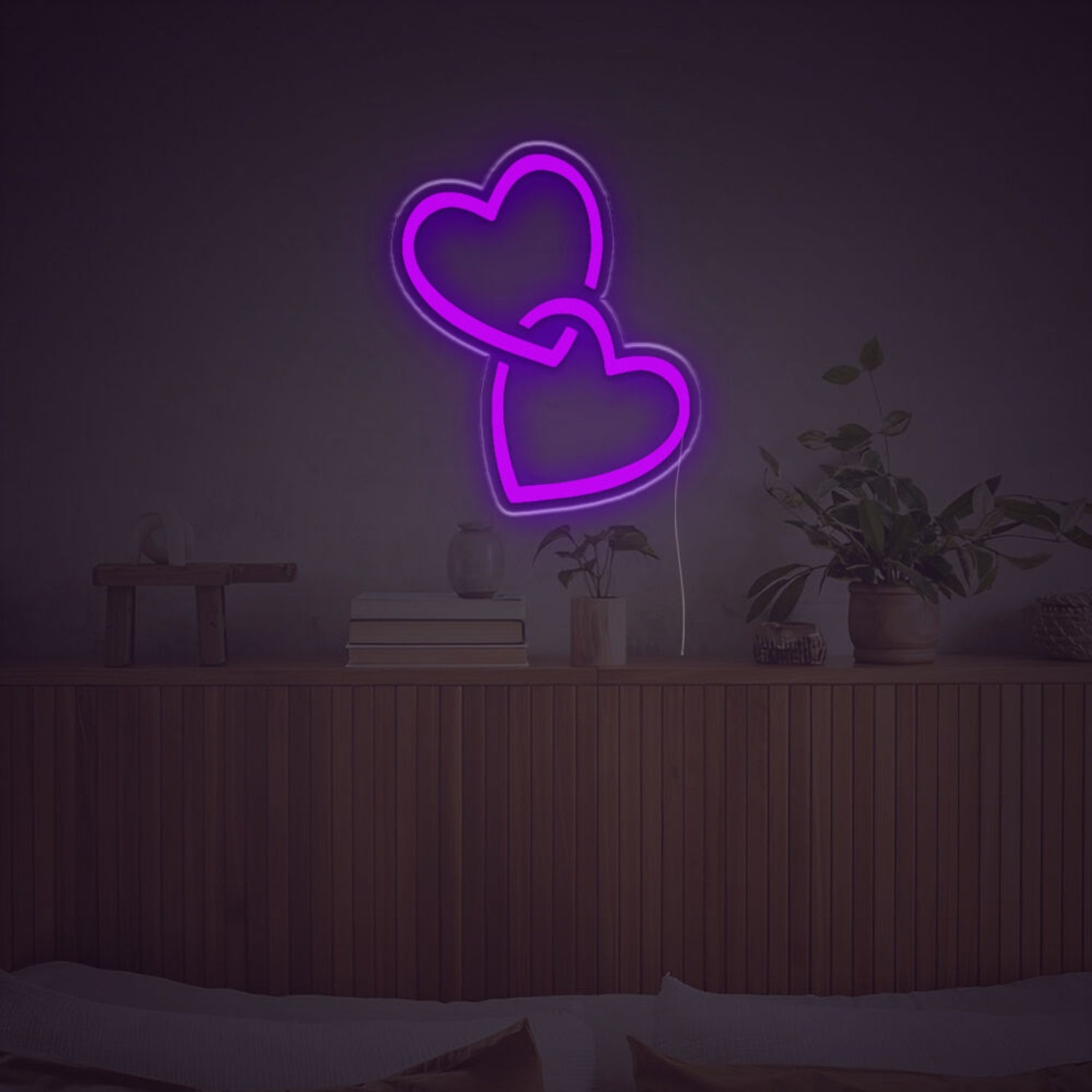 Double Heart Led Neon Sign | Shineneon