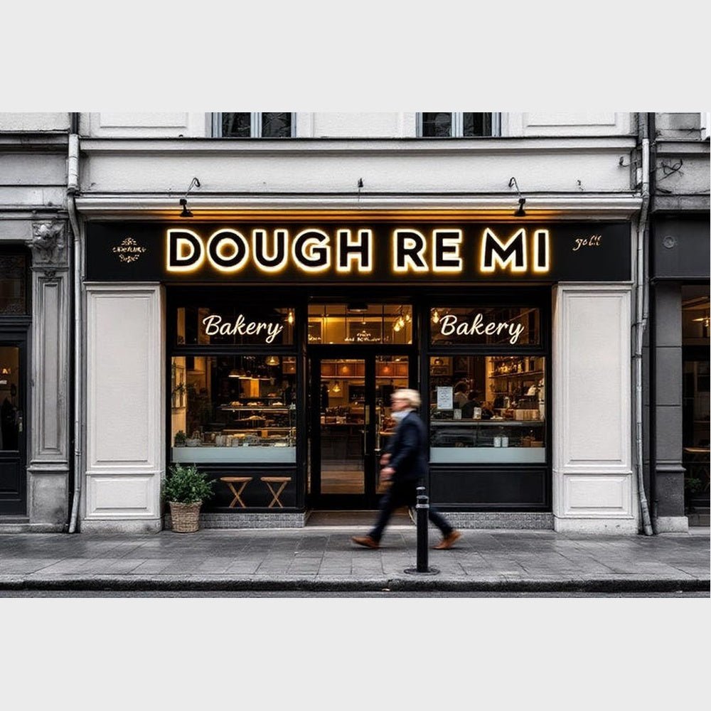 Dough Re Mi Bakery Bakery 3D Backlit Channel Letters Led Light Sign - Shineneon