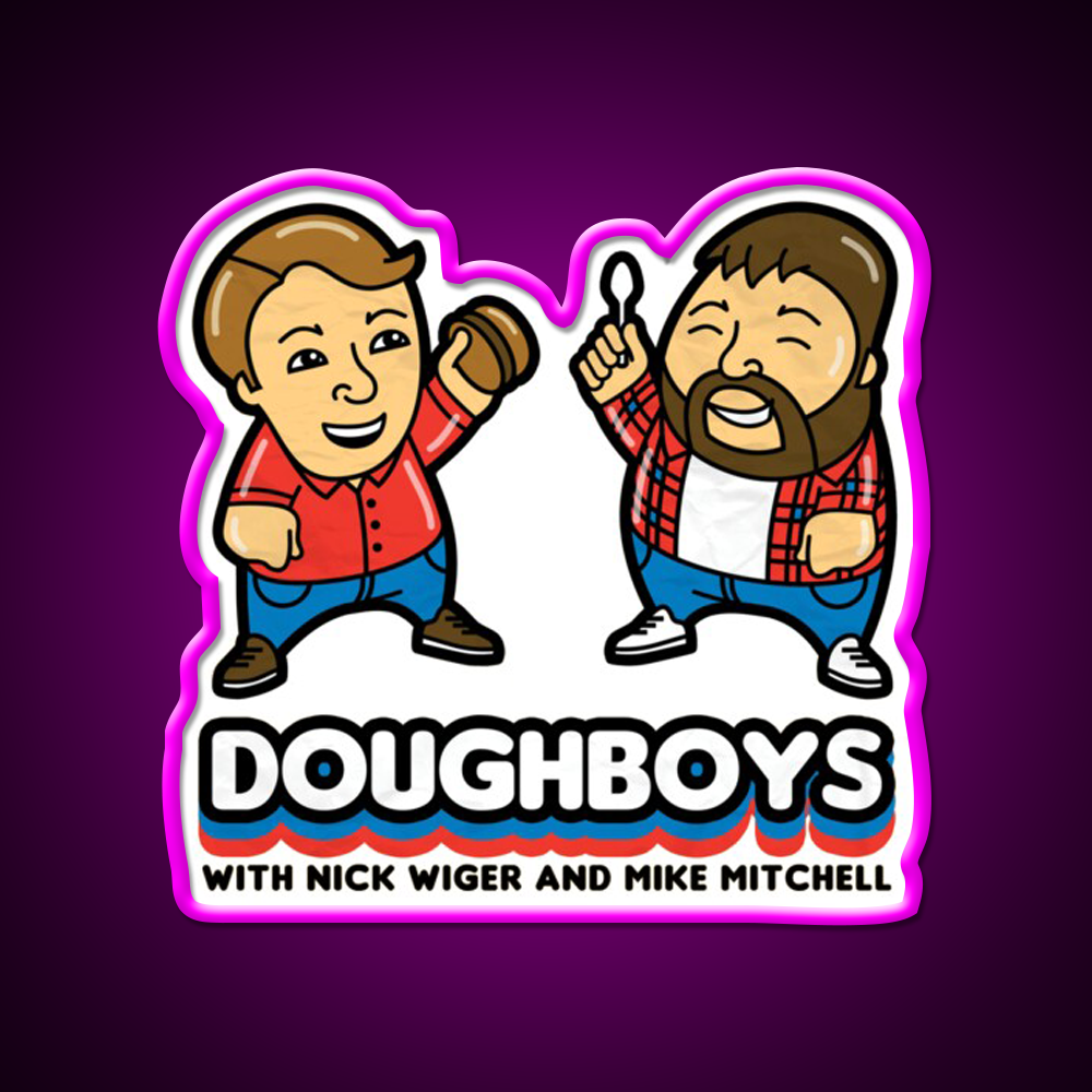 Doughboys Fast Food Led Neon Sign For Burger Place Rgb Color