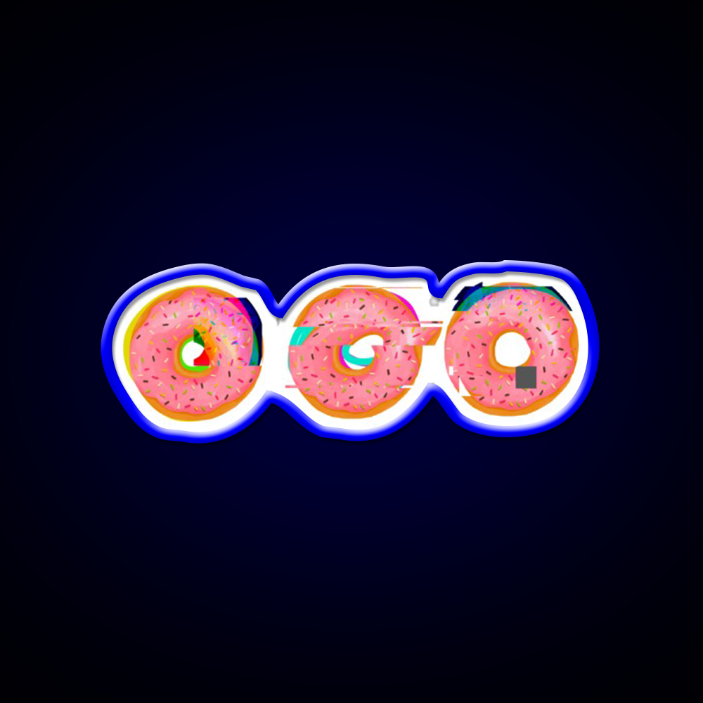 Doughnut Snack Food Led Neon Sign Rgb Color