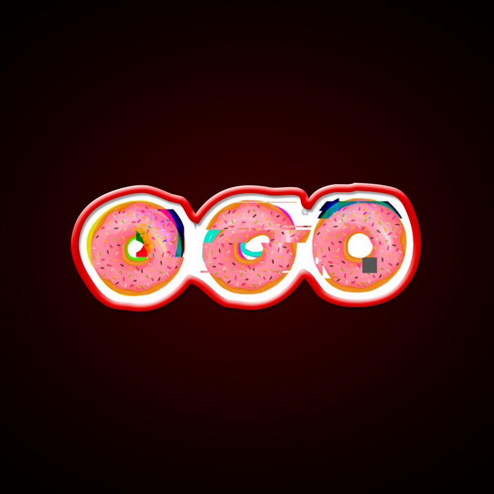 Doughnut Snack Food Led Neon Sign Rgb Color