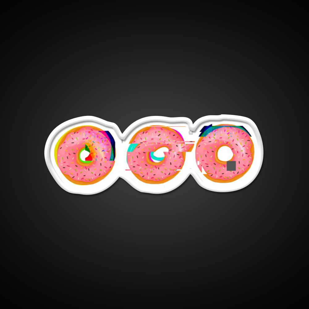Doughnut Snack Food Led Neon Sign Rgb Color