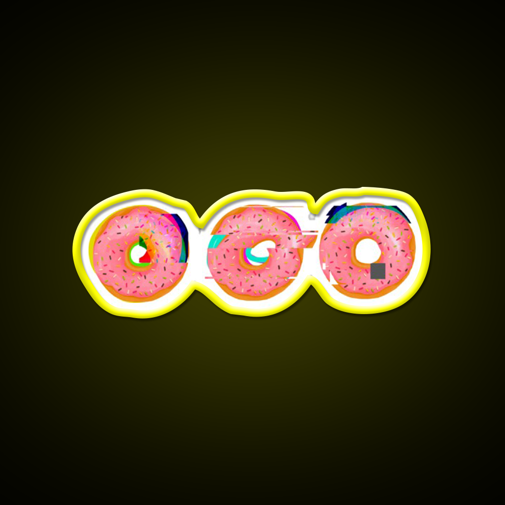 Doughnut Snack Food Led Neon Sign Rgb Color