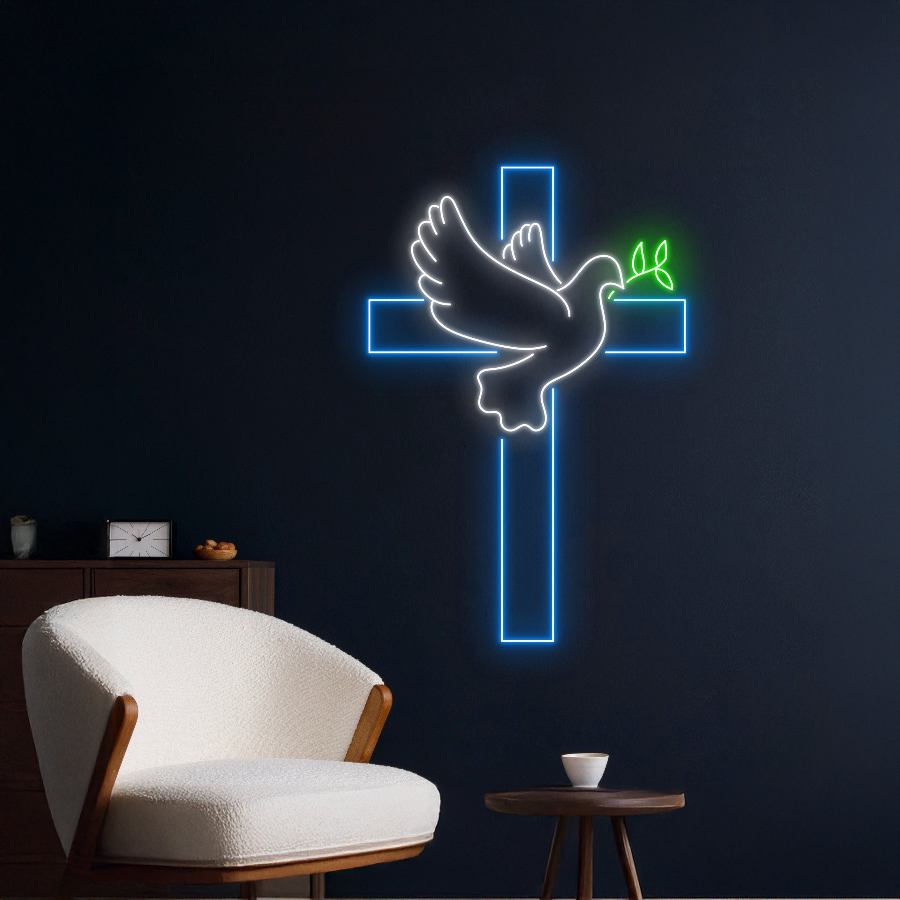 Dove Jesus Cross Led Neon Sign | Shineneon