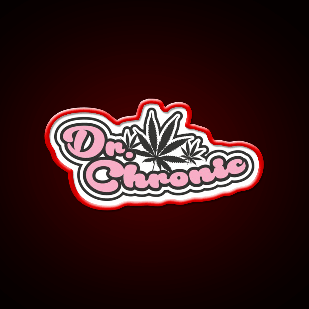 Dr Chronic Seeds Hemp Inspired Green Leaf Led Neon Sign Rgb Color - Shineneon
