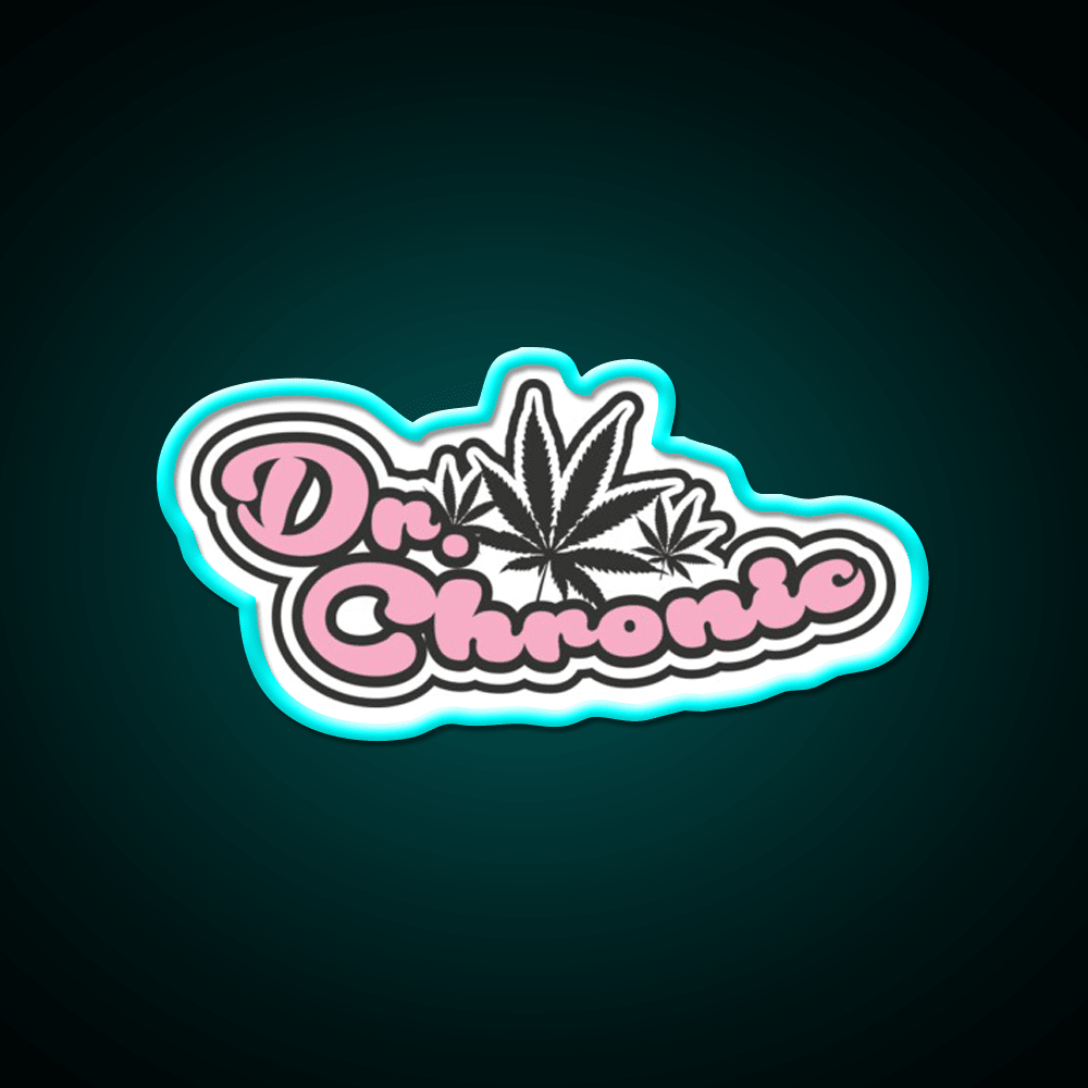 Dr Chronic Seeds Hemp Inspired Green Leaf Led Neon Sign Rgb Color - Shineneon
