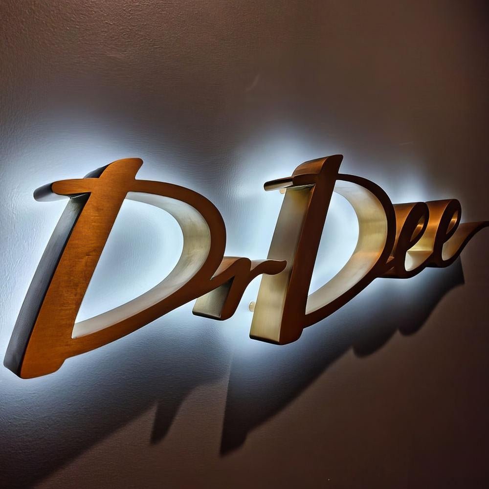 Dr Dee 3D Backlit Letters Business Metal Led Sign - Shineneon