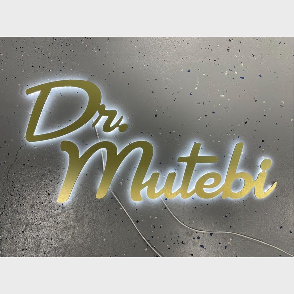 Dr Mutebi 3D Backlit Channel Letters Led Light Sign - Shineneon