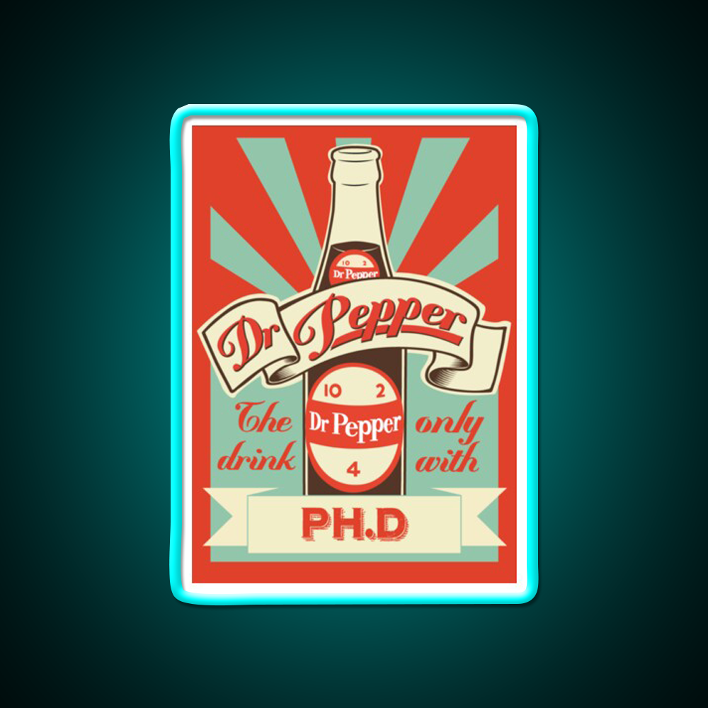 Dr Pepper Vintage Beer Bar Decor Led Neon Sign Rgb Color