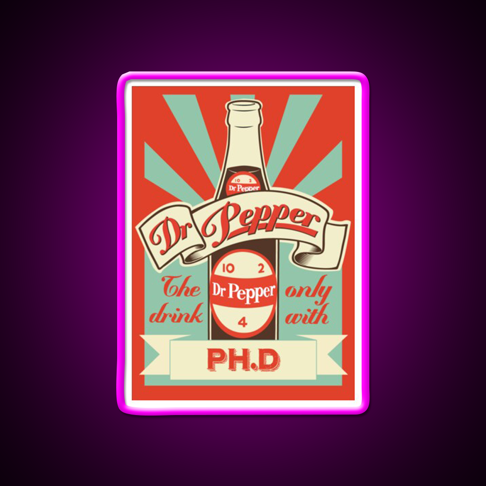 Dr Pepper Vintage Beer Bar Decor Led Neon Sign Rgb Color