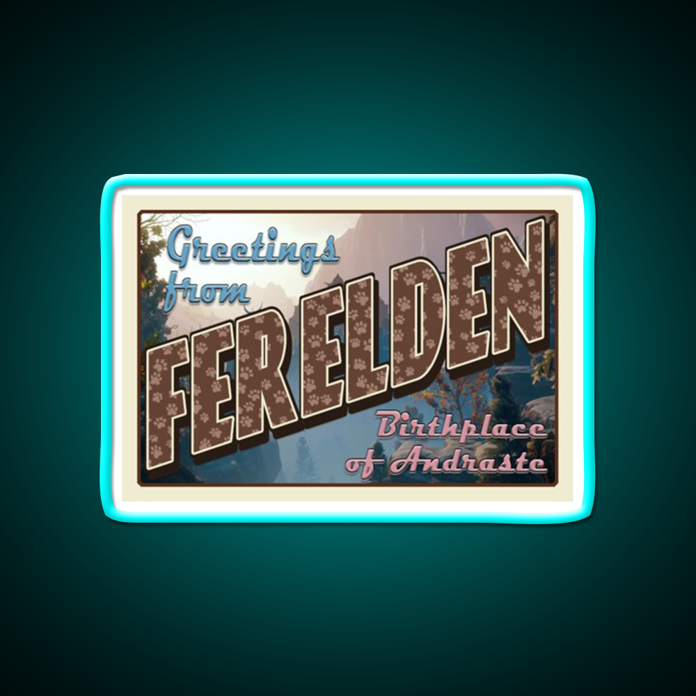 Dragon Age Welcome To Ferelden Welcome Led Neon Sign Open Sign Rgb Color