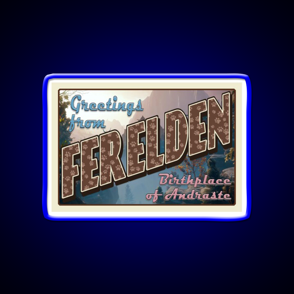 Dragon Age Welcome To Ferelden Welcome Led Neon Sign Open Sign Rgb Color