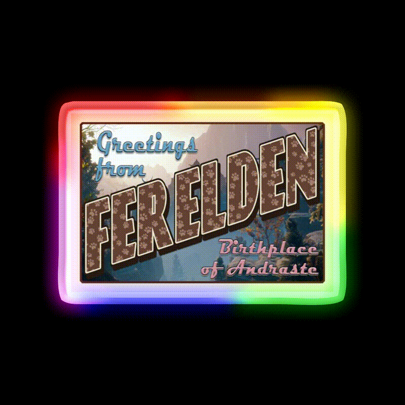 Dragon Age Welcome To Ferelden Welcome Led Neon Sign Open Sign Rgb Color