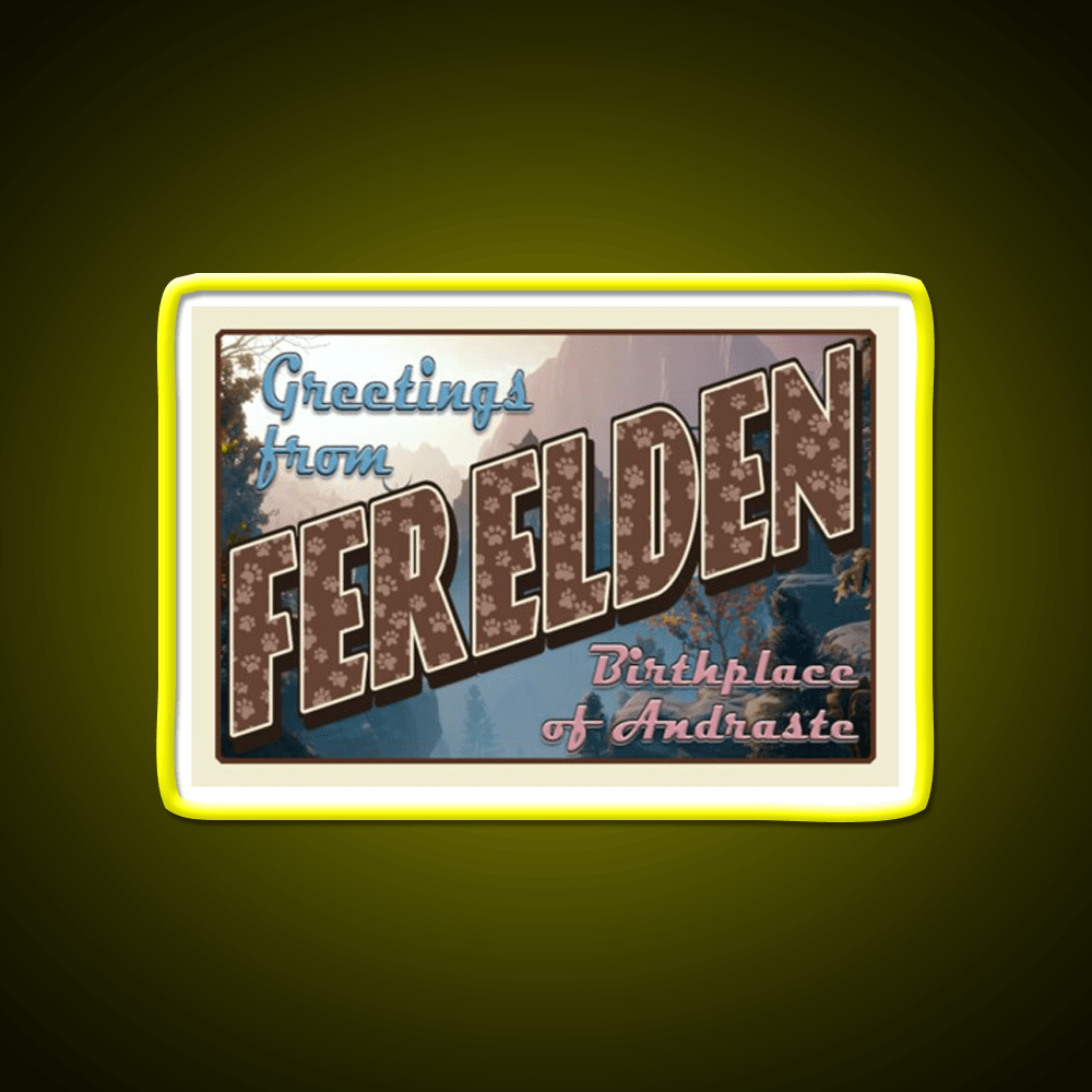 Dragon Age Welcome To Ferelden Welcome Led Neon Sign Open Sign Rgb Color - Shineneon