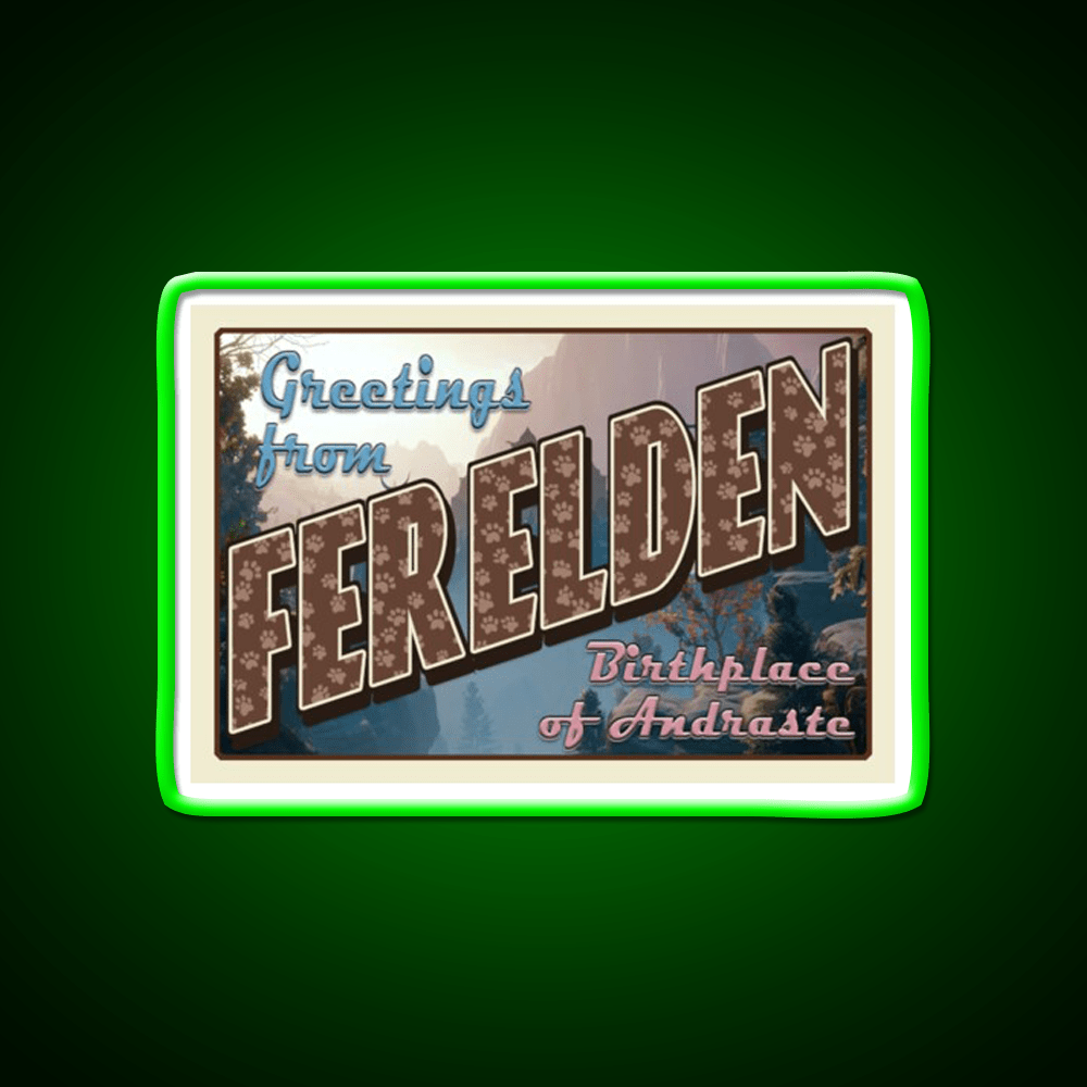 Dragon Age Welcome To Ferelden Welcome Led Neon Sign Open Sign Rgb Color - Shineneon