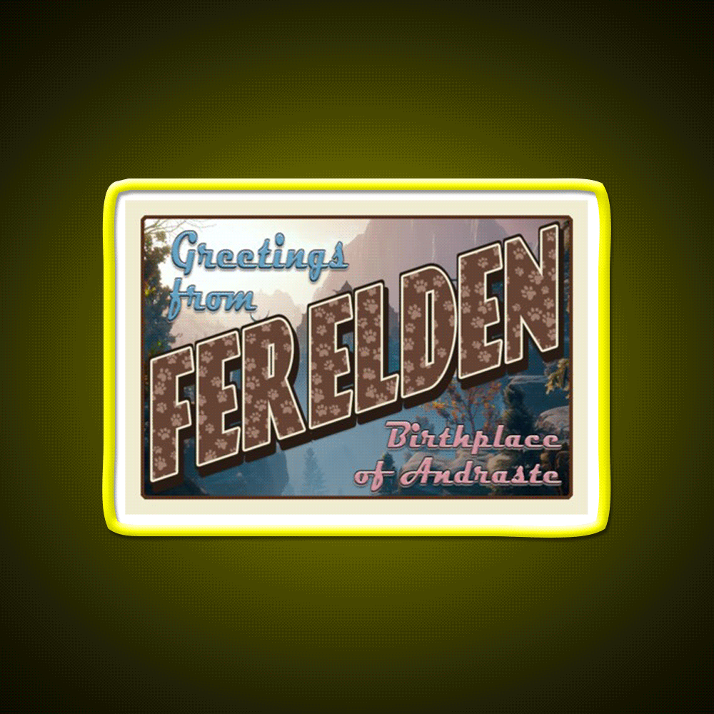 Dragon Age Welcome To Ferelden Welcome Led Neon Sign Open Sign Rgb Color