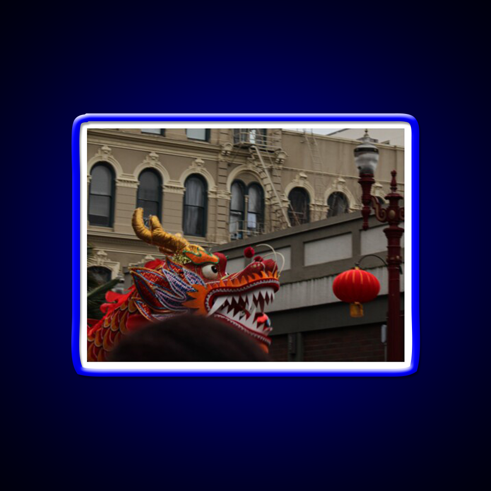 Dragon And Pearl Asian Cultural Led Neon Sign Rgb Color